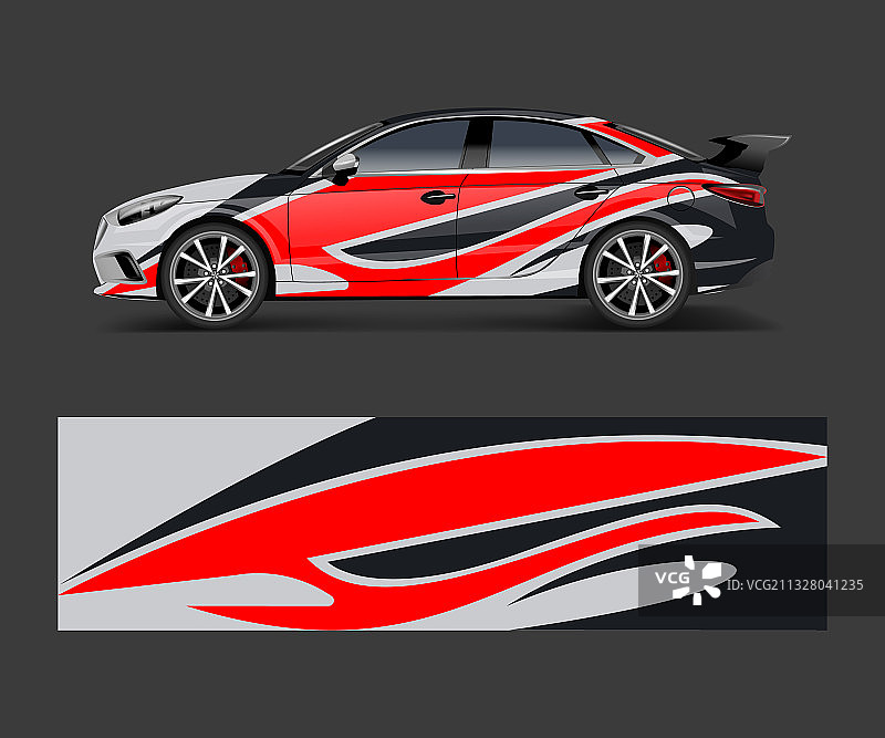 赛车贴纸抽象条纹图片素材