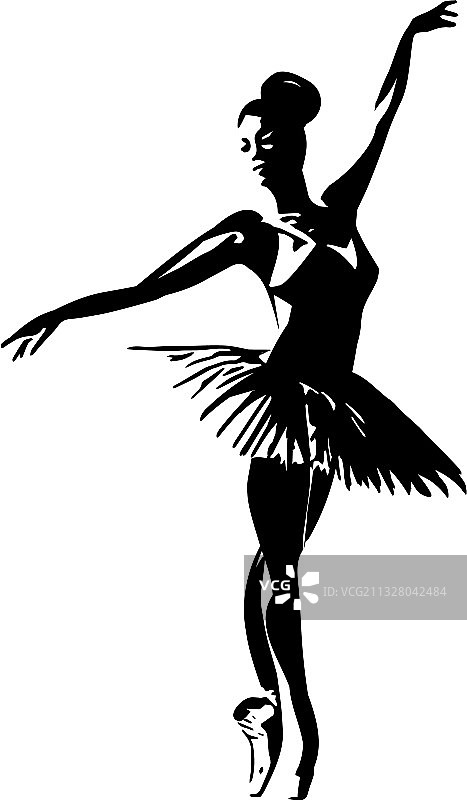 芭蕾艺术剪影图片素材