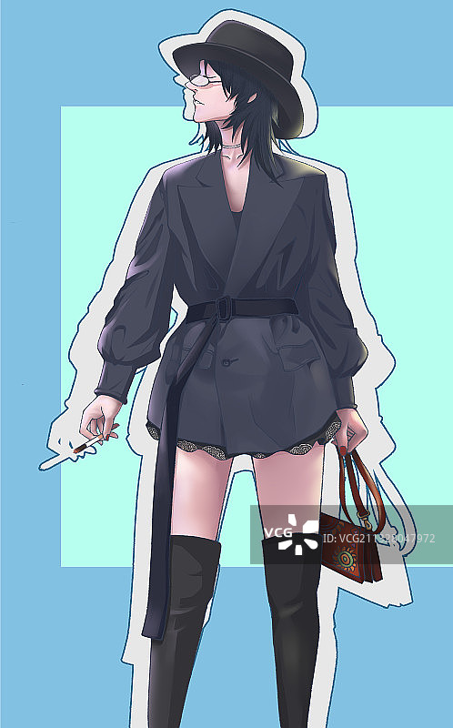 杂志插画3图片素材