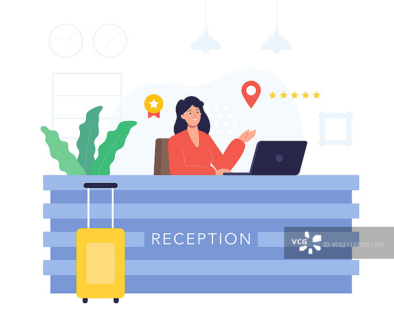 女接待员图片素材