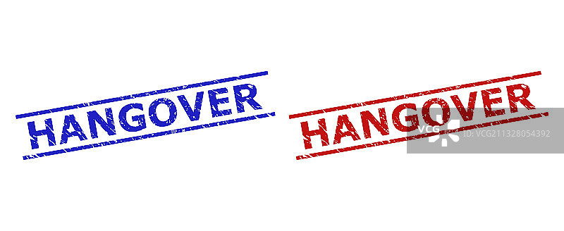 带有 distress 风格的宿醉水印图片素材