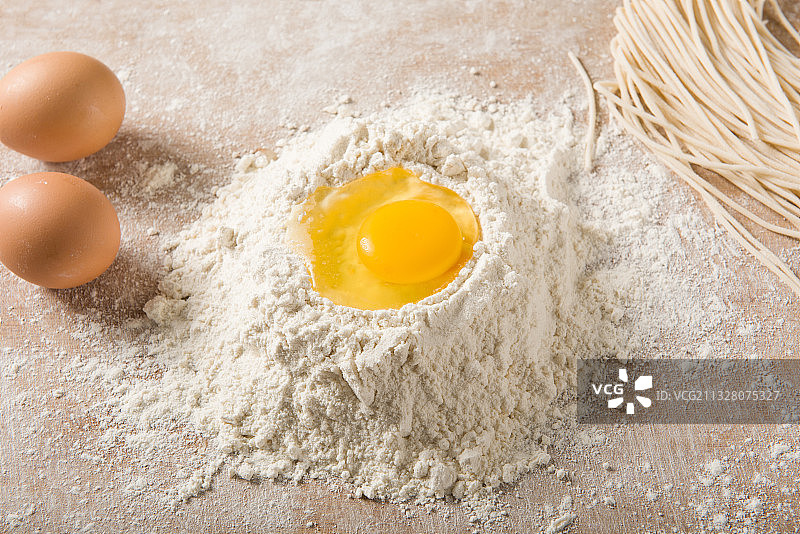 面食制作食材，面粉鸡蛋图片素材