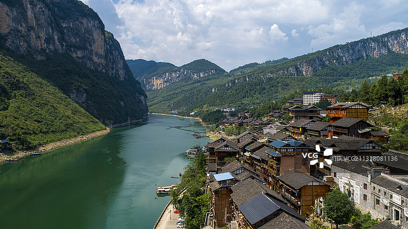 中国 重庆 酉阳 龚滩古镇图片素材