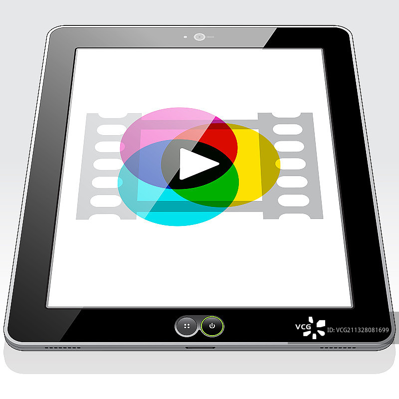 平板电脑流媒体播放图片素材