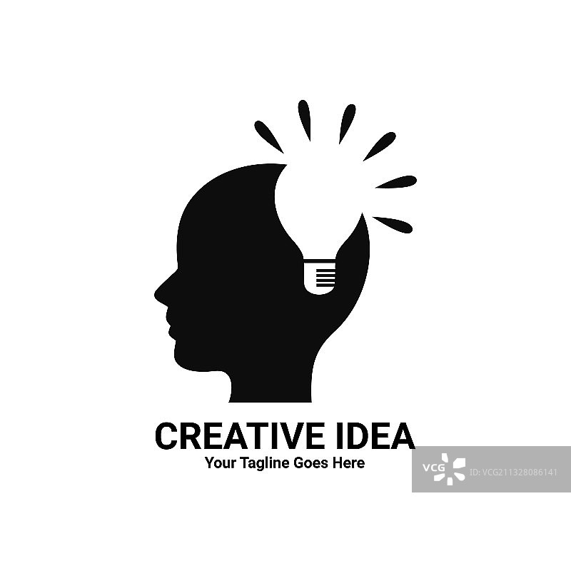 创意灯泡logo设计模板图片素材
