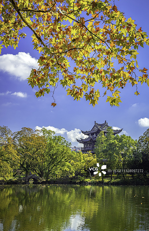 台州临海东湖公园图片素材