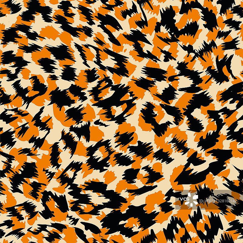 豹纹动物印花图案设计图片素材