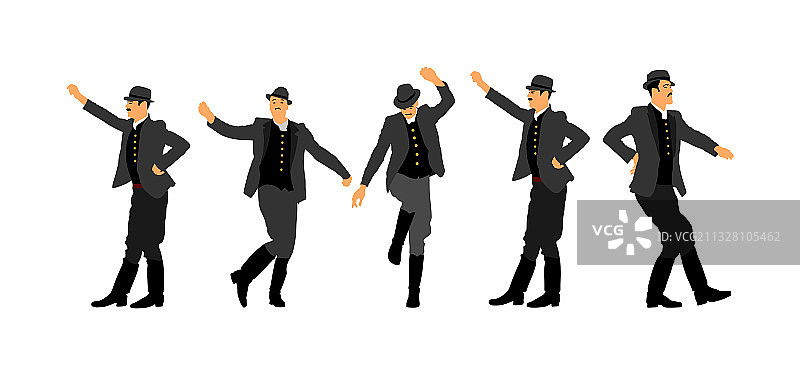 查尔达斯舞者匈牙利民间传说图片素材