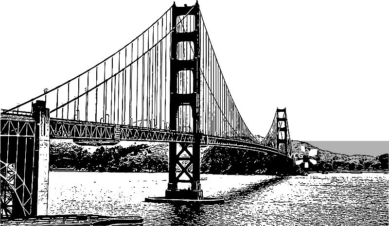 美国加利福尼亚州旧金山金门大桥图片素材