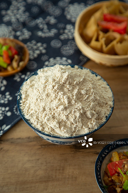 中国西北传统美食——莜面图片素材