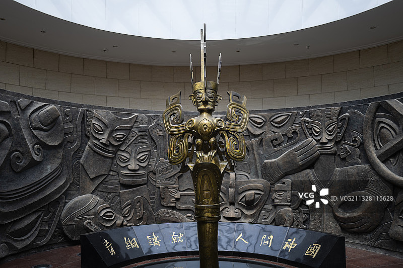 三星堆之青铜馆大堂图片素材
