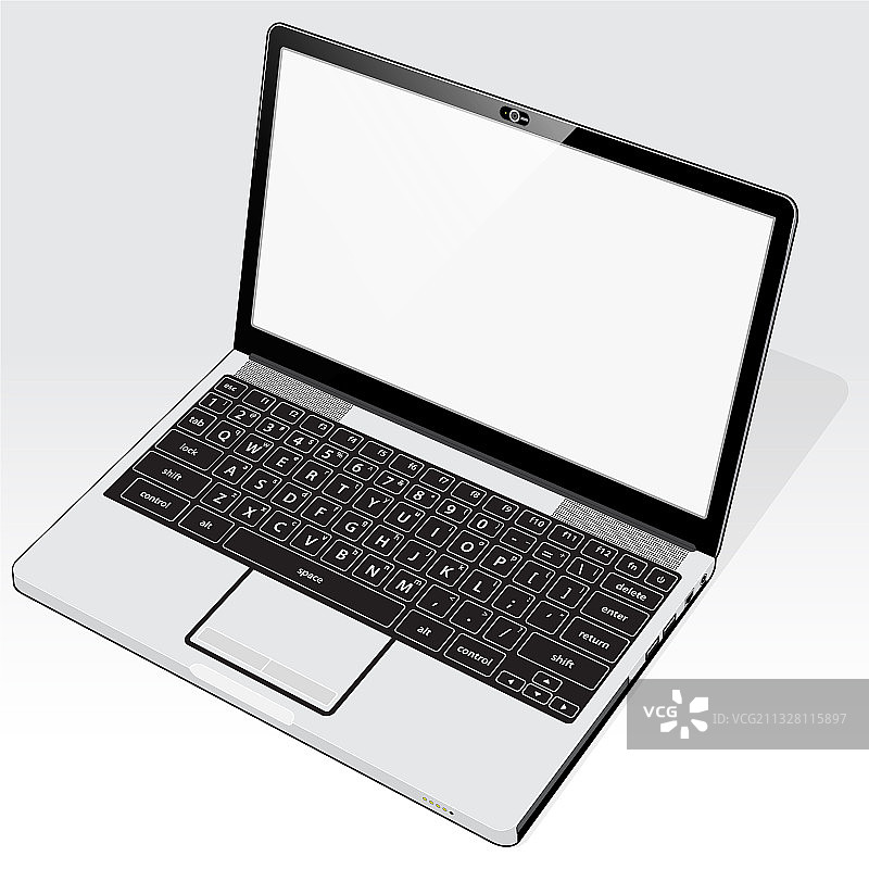 笔记本电脑空白屏幕图片素材