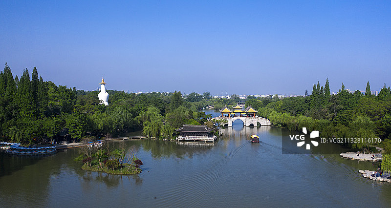瘦西湖初夏，烟花三月下扬州图片素材