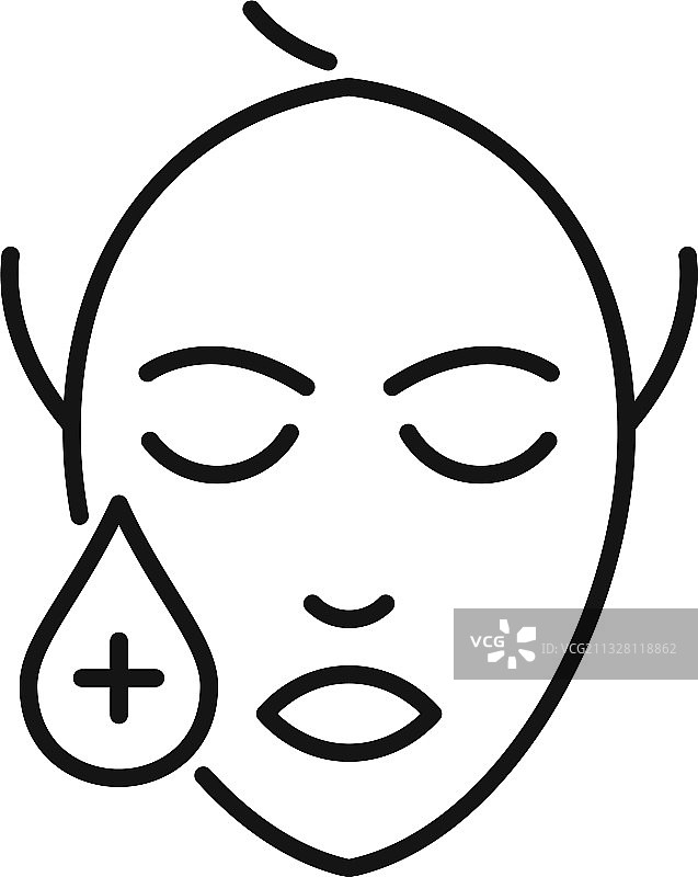 乳霜滴剂轮廓图标图片素材