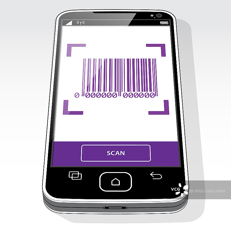 条形码扫描仪 - 智能手机图片素材
