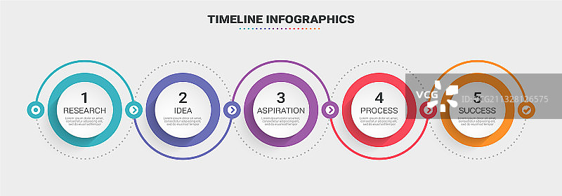 抽象3D信息图表细线信息图图片素材