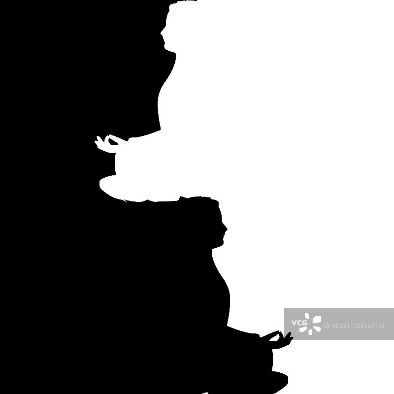 商人冥想图片素材