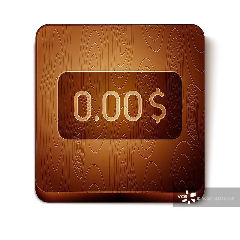 白色背景上孤立的棕色零成本图标图片素材