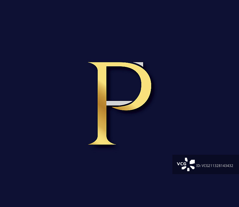 PF字母现代Logo设计概念图片素材