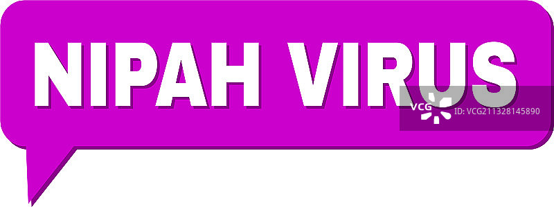 尼帕病毒彩色云消息图片素材