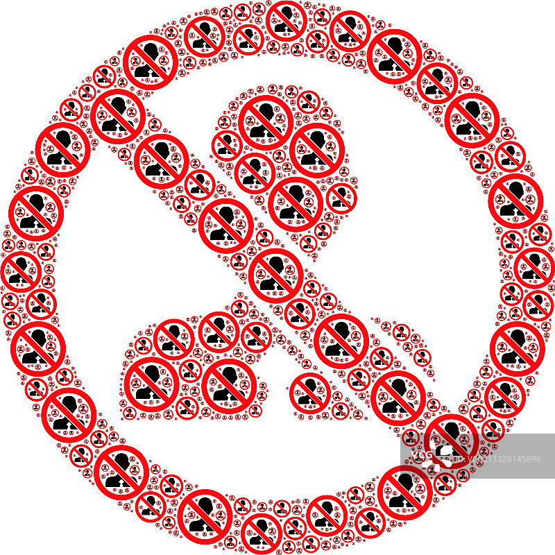 无职员递归马赛克自身图标图片素材