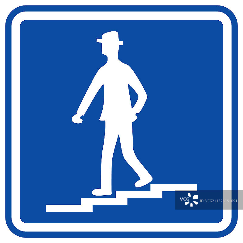 蓝色楼梯图片素材