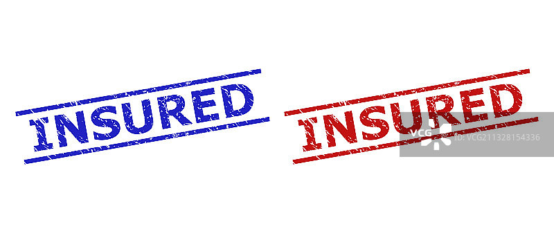 具有腐蚀表面和平行线的保险印章图片素材