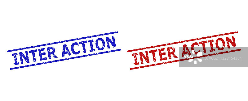 带有腐蚀纹理的交互印章图片素材