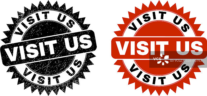 带有污渍纹理的黑色花结印章图片素材