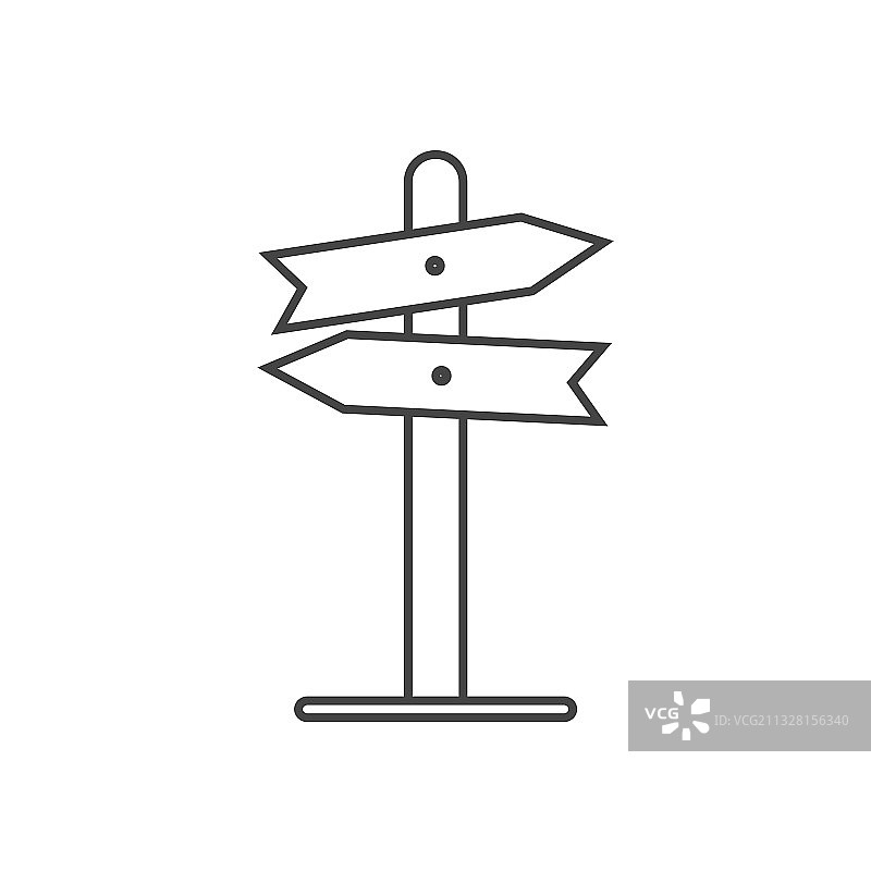 白色背景上的方向指示图标图片素材