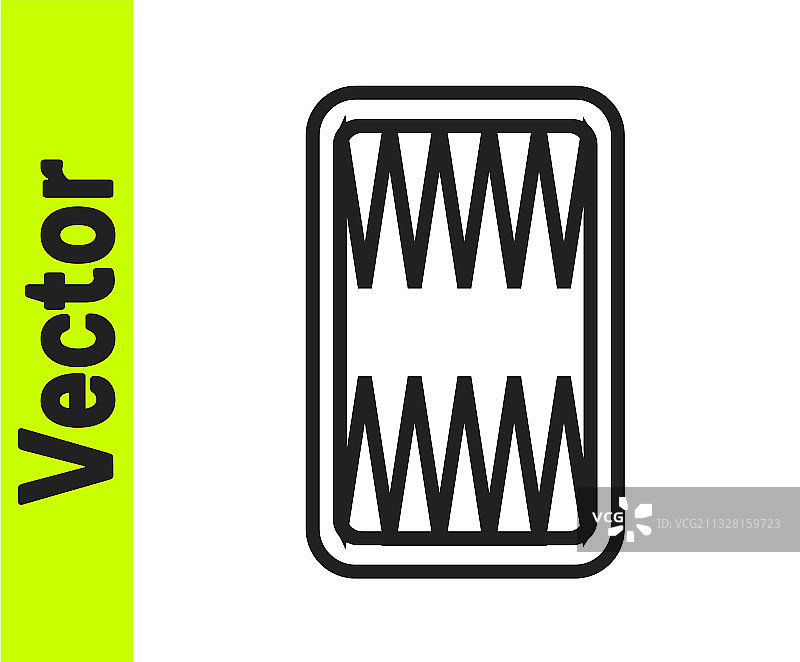 白色背景上的黑色线条西洋双陆棋盘图标图片素材