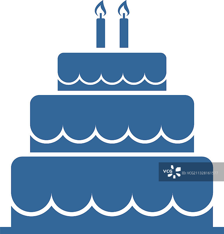 生日蛋糕图标设计模板派对用品图片素材