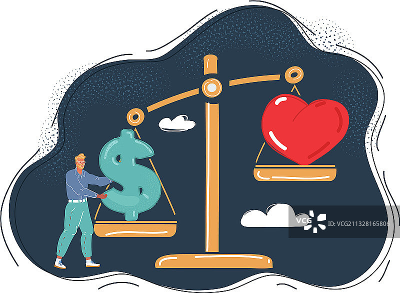 男人面临选择图片素材