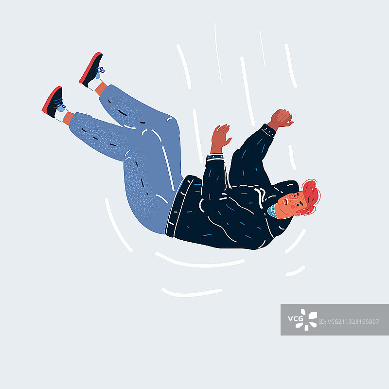 飞翔坠落的男人图片素材