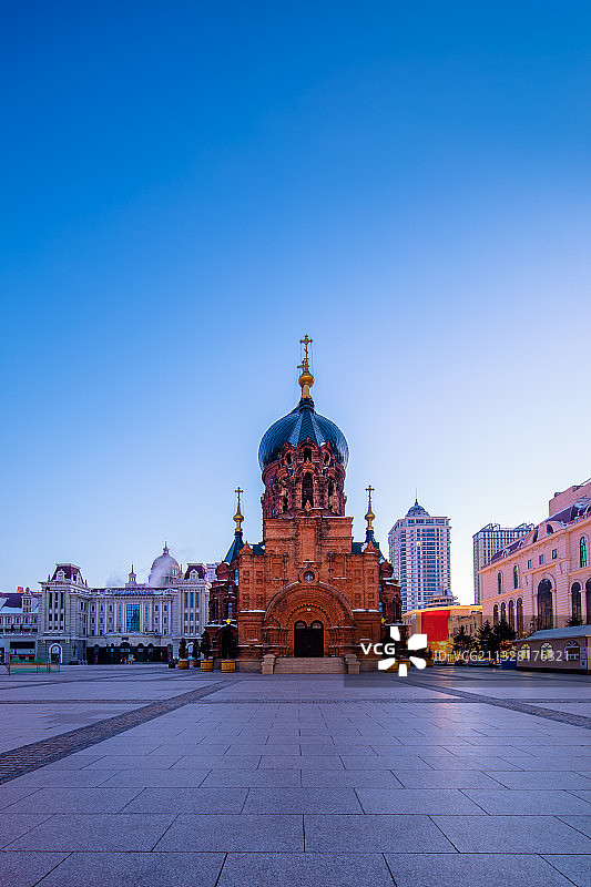 哈尔滨索菲亚大教堂图片素材