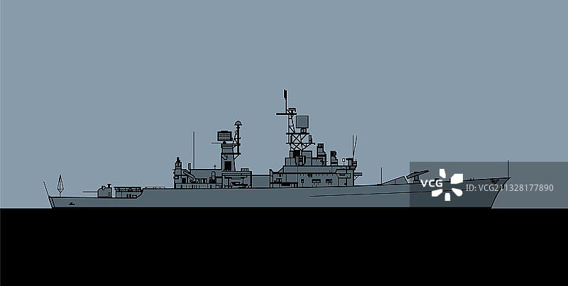 美国海军贝尔纳普级导弹巡洋舰图片素材