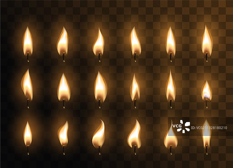 逼真火焰动画蜡烛图片素材
