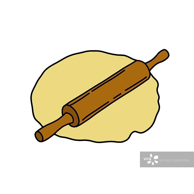 可爱的面团涂鸦图标图片素材