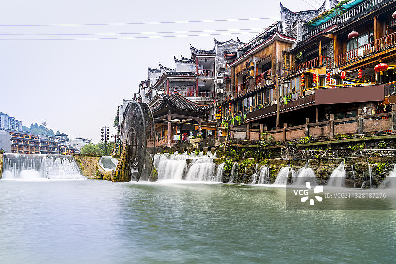中国湖南凤凰古城风光图片素材