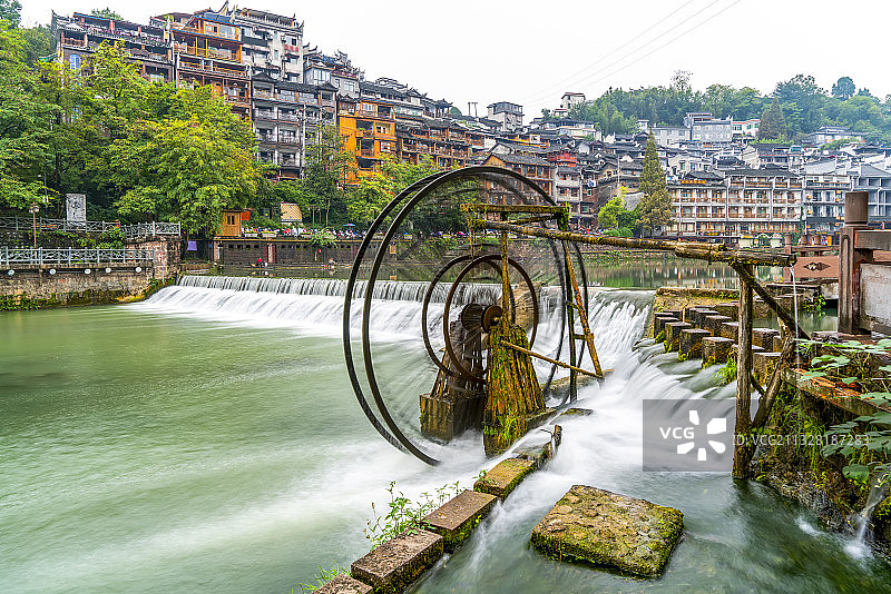 中国湖南凤凰古城风光图片素材