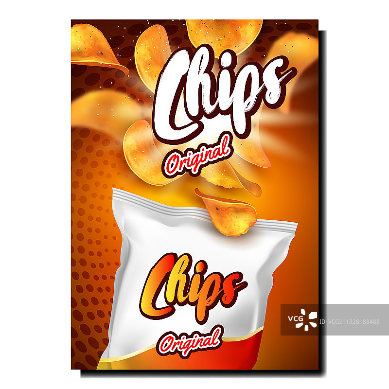 薯片美食创意促销banner图片素材