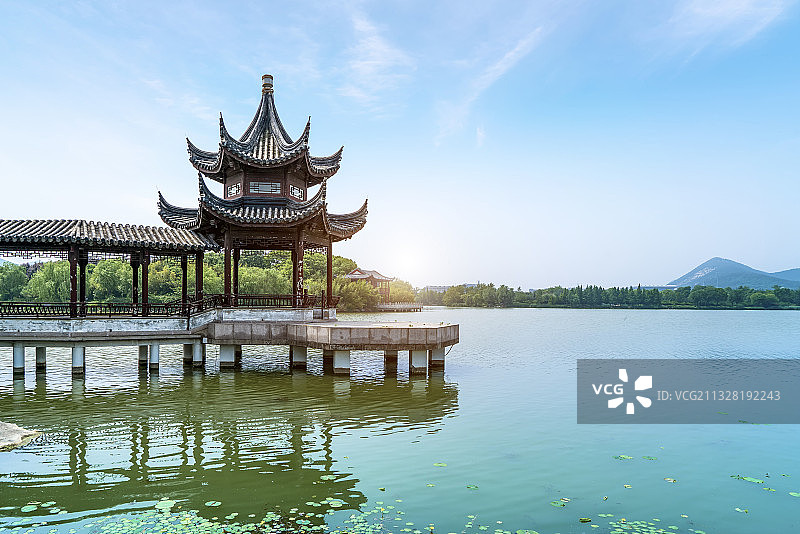 徐州南湖中式园林景观图片素材