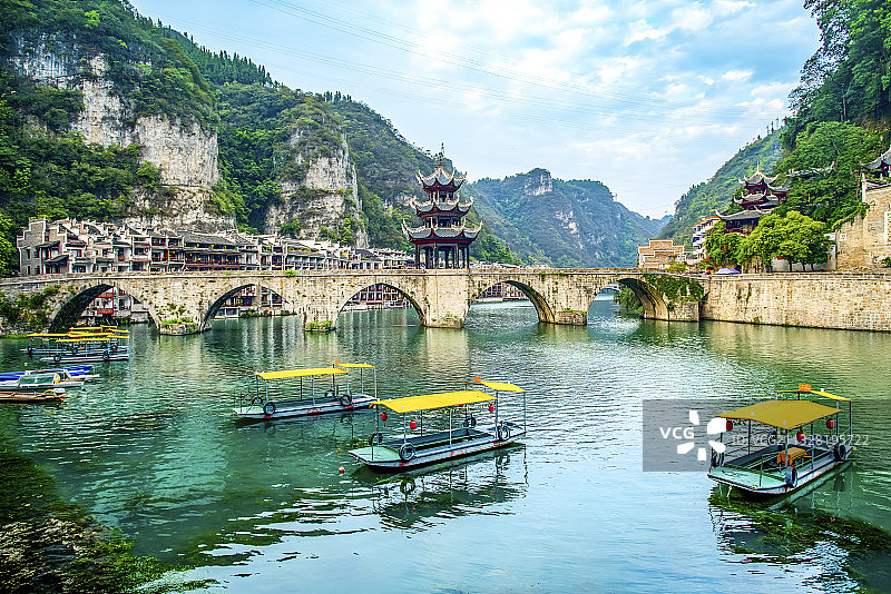 贵州镇远古城风光图片素材