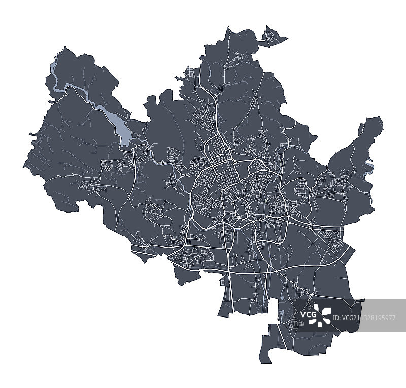 布尔诺市地图海报图片素材