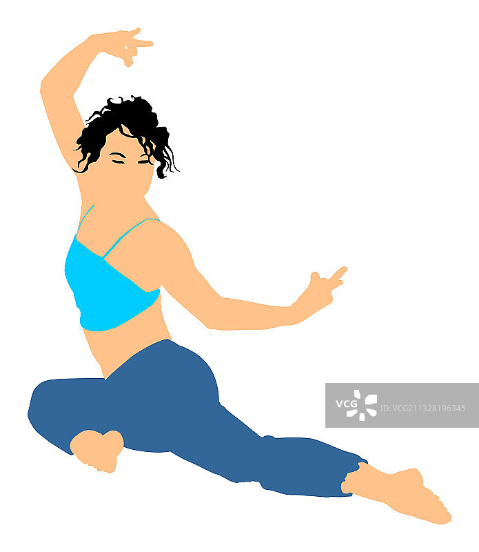 女性瑜伽姿势图片素材