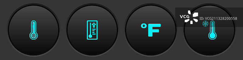 气象温度计华氏度图标图片素材