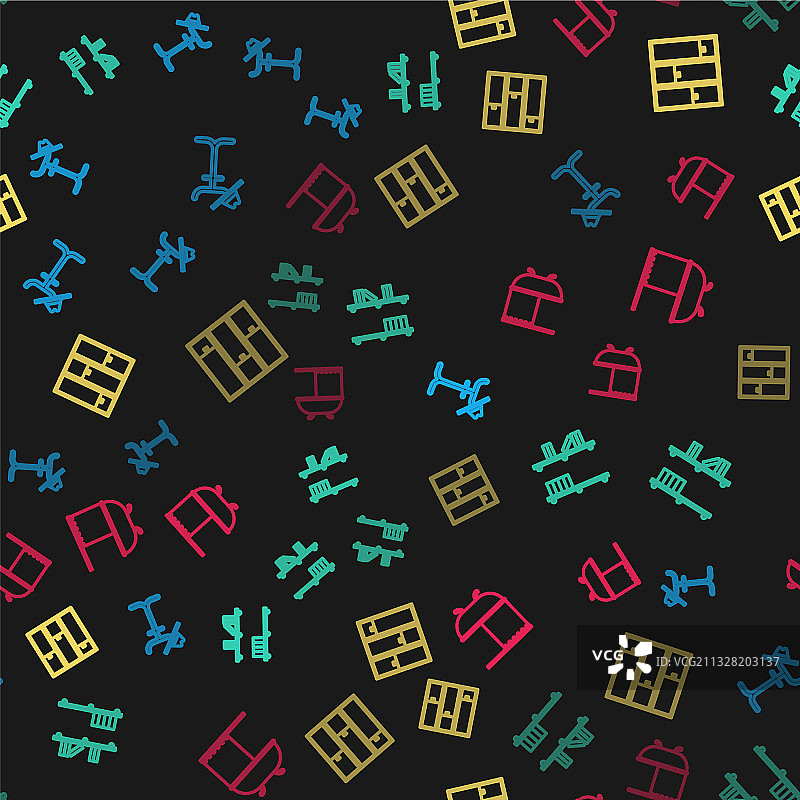 带书和浴缸的线条衣帽架置物架图片素材