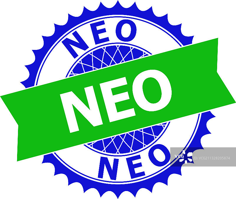 印章的新双色干净花结模板图片素材