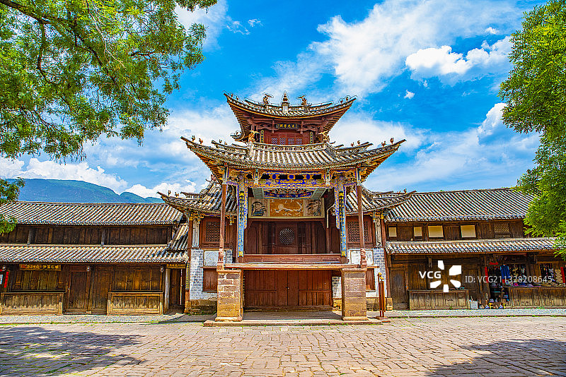 云南大理剑川县沙溪古镇图片素材