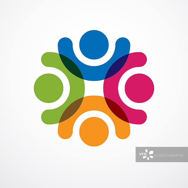 团队合作：商务人士的团结与合作图片素材